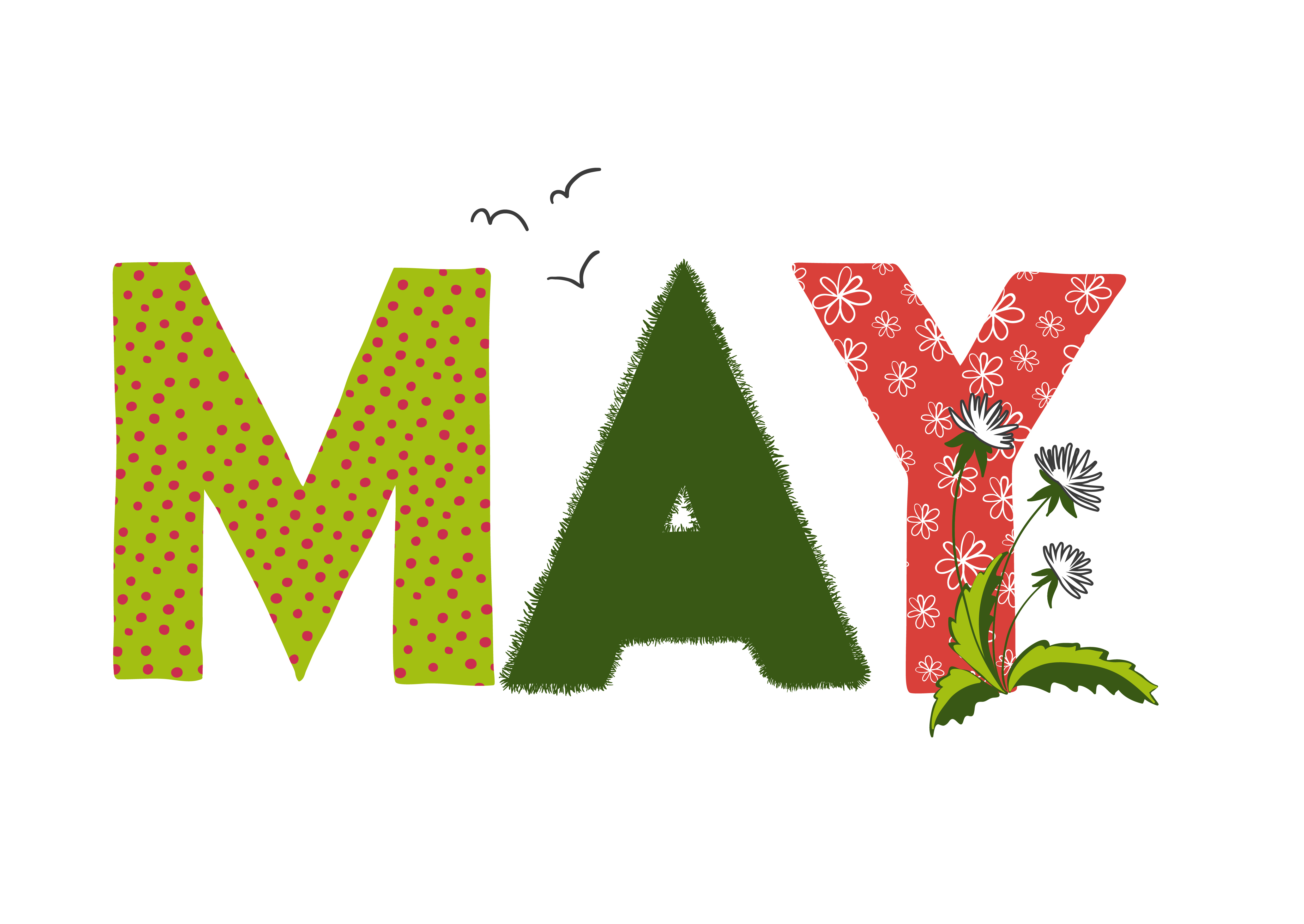 content marketing ideas - an illustration of the may season