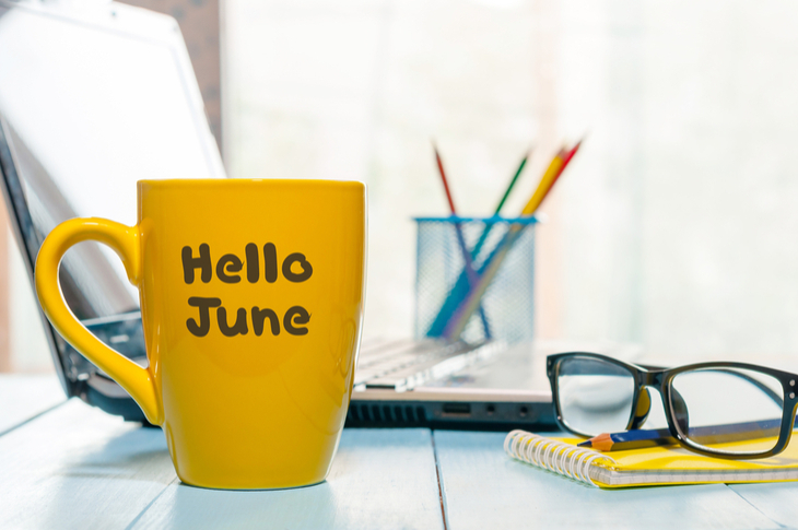 content marketing pegs - a mug mentioning "Hello June"