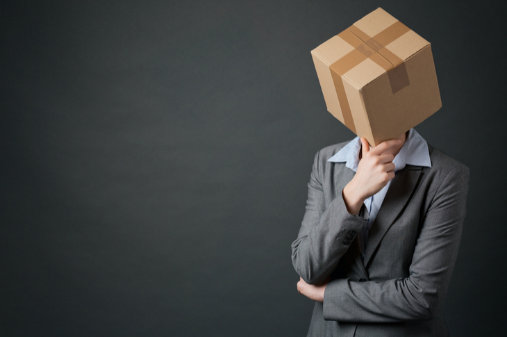 in-the-box marketing - a person with a box on the head
