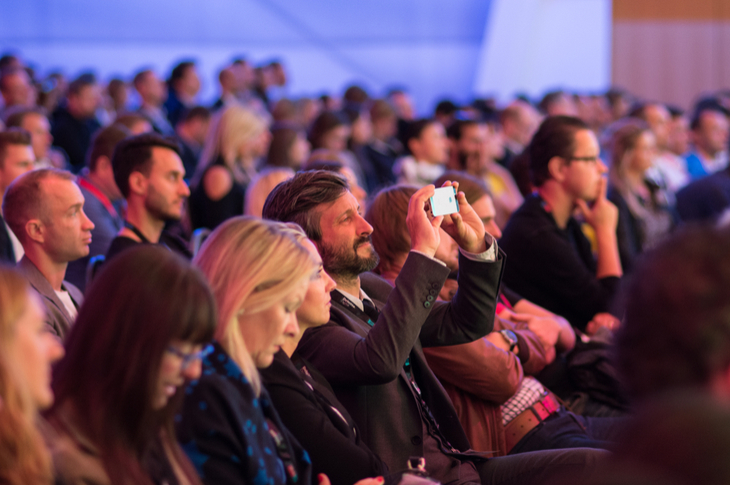 marketing conference - an audience sitting for a show - Scatter